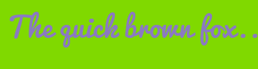Image with Font Color 8B7AC1 and Background Color 80D900